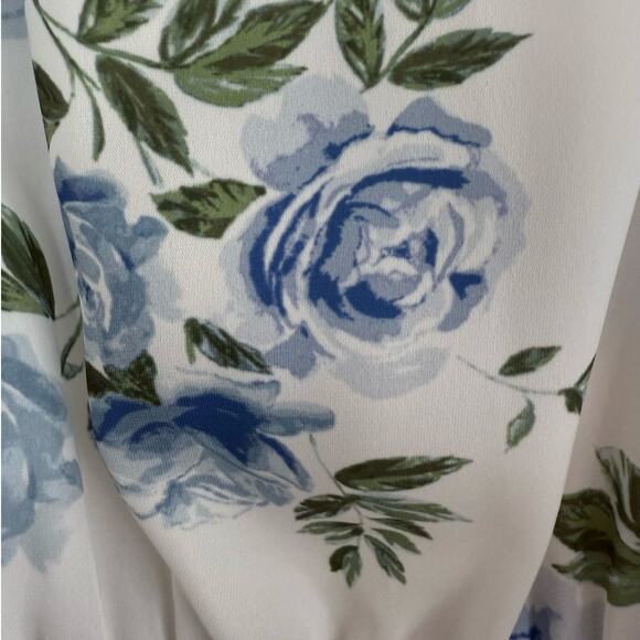 Revolve L'academie Floral Bodysuit Blouse Off The Shoulder Size Small Coquette - Picture 6 of 7